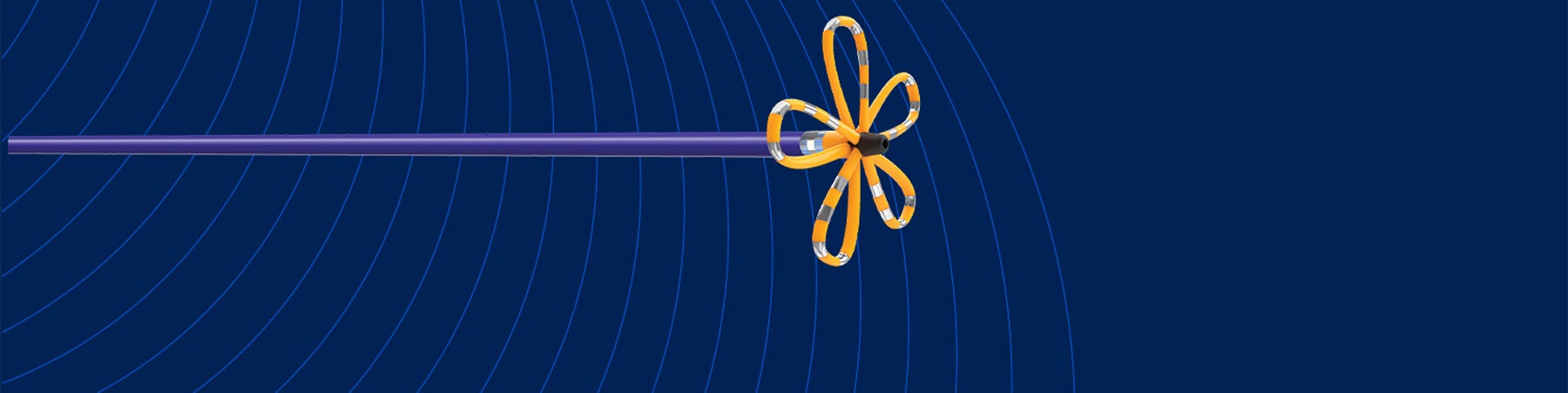 FARAPULSE device image over blue pulse background.