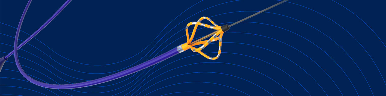 FARAPULSE device image over blue pulse indication background.